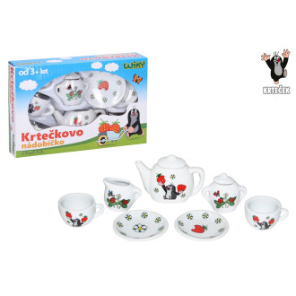 Nádobí - čajový set Krtek porcelán 9 ks v krabičce 17x12x4cm