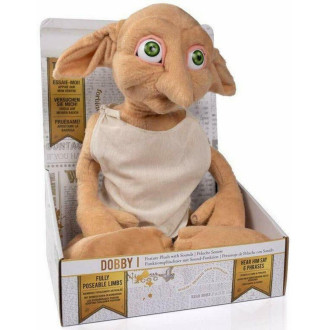 Dobby plyšový 30cm Harry Potter na baterie se zvukem v krabici 22x29x17cm