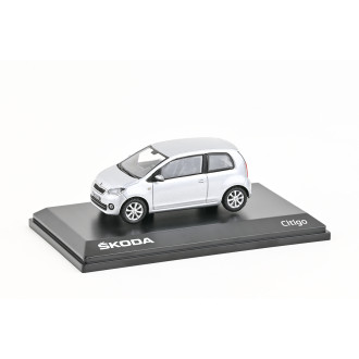 Abrex Škoda Citigo 3dveřové (2011) Stříbrná Brilliant Metalíza 1:43