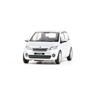 Abrex Škoda Citigo 5dveřové (2012) Stříbrná Brilliant Metalíza 1:43
