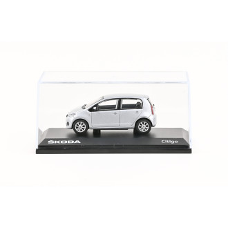 Abrex Škoda Citigo 5dveřové (2012) Stříbrná Brilliant Metalíza 1:43
