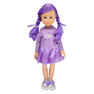 Alltoys panenka Bambolina, fialové vlasy, 35 cm