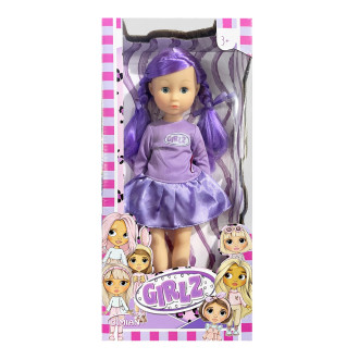 Alltoys panenka Bambolina, fialové vlasy, 35 cm