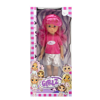 Alltoys panenka Bambolina, růžové vlasy, 35 cm