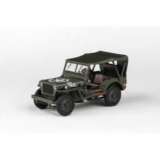 Cararama Ton Military Vehicle Soft Top - Military Green 1:43