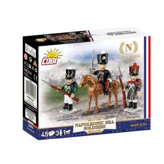 Cobi 20098 Vojáci napoleonské éry 4 figurky s doplňky, 45 kostek