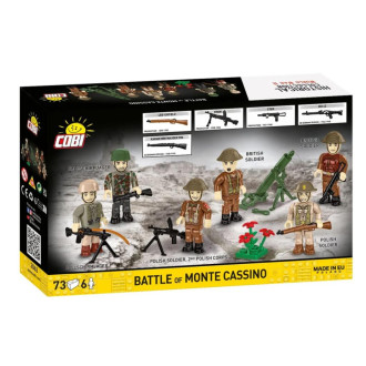 Cobi 2063 Bitva u Monte Cassina 1944, 6 figurek s doplňky