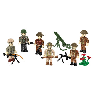 Cobi 2063 Bitva u Monte Cassina 1944, 6 figurek s doplňky