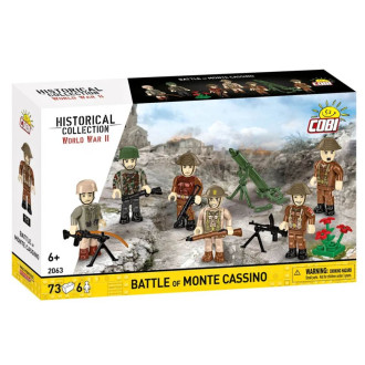 Cobi 2063 Bitva u Monte Cassina 1944, 6 figurek s doplňky