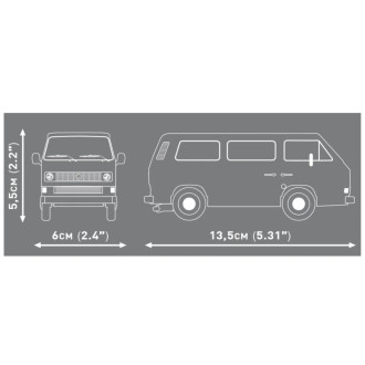 Cobi 24634 Volkswagen T3, 1:35, 123 kostek