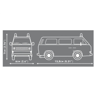 Cobi 24635 Volkswagen T3 Hasiči, 1:35, 238 kostek