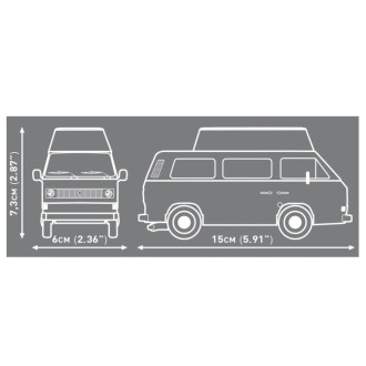 Cobi 24637 Volkswagen T3 Policie, 1:35, 144 kostek