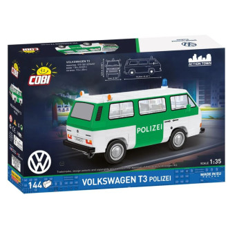 Cobi 24637 Volkswagen T3 Policie, 1:35, 144 kostek