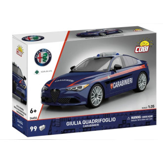 Cobi 24654 Alfa Romeo Giulia Quadrifoglio Carabinieri, 1:35, 99 kostek