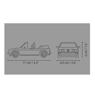 Cobi 24661 Volkswagen Golf GTI Cabrio, 1:35, 93 kostek