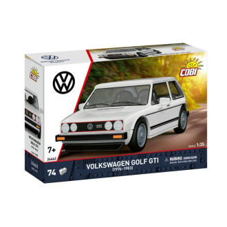 COBI-24662 Volkswagen Golf GTI bílý, 1:35, 74 kostek