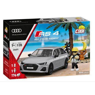 Cobi 24671 Audi RS4 Cycling Madnes, 1:35, 176 kostek a 2 figurky