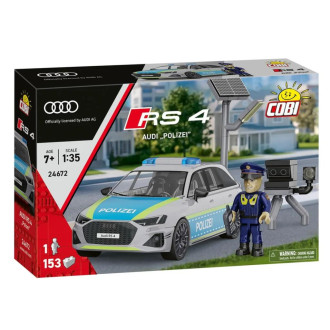 Cobi 24672 Audi RS4 Polizei, 1:35, 153 kostek
