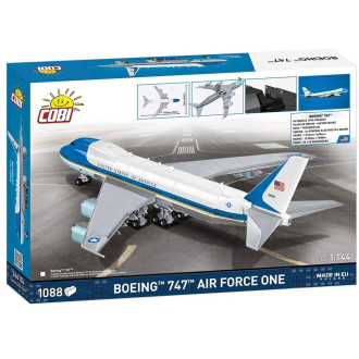 Cobi 26610A Boeing 747 Air Force One, 1:144, 1088 kostek
