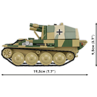 Cobi 2665 II WW Sd.Kfz. 138/1 Grille Ausf. M, 1:28, 720 kostek