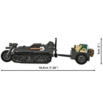 Cobi 2681 II WW Kettenkrad s přívěsem, 1:28, 239 kostek