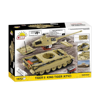 Cobi 2686 II WW Tiger II King Tiger (KTV2), 1:28, 1572 kostek