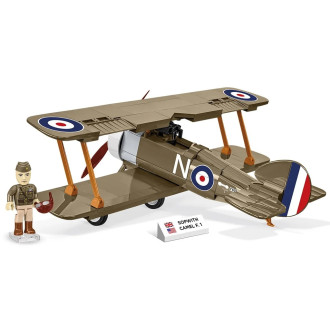Cobi 2999 Great War SOPWITH F.1 CAMEL, 1:32, 186 kostek, 1 f