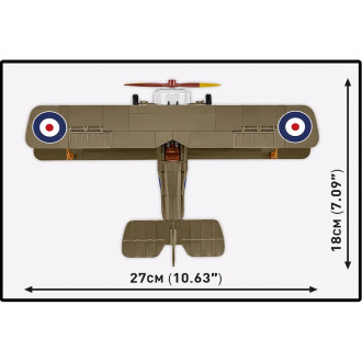 Cobi 2999 Great War SOPWITH F.1 CAMEL, 1:32, 186 kostek, 1 f