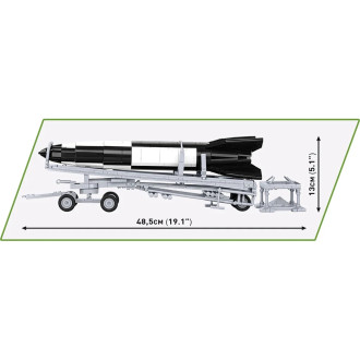 COBI 3120 II WW Raketa V2 na podvozku Meiller, 1:35, 1191 kostek