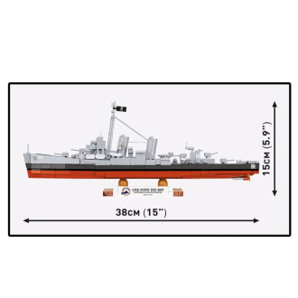 Cobi 4866 USS KIDD DD-661, 1:300, 706 kostek