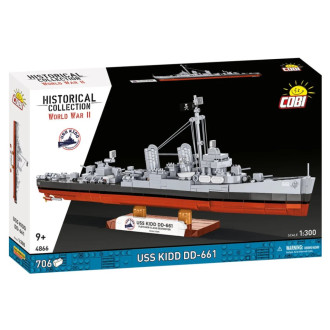 Cobi 4866 USS KIDD DD-661, 1:300, 706 kostek