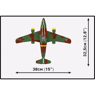 Cobi 5776 II WW Messerschmitt Me 262A-1a "Schwalbe", 1:32, 505 kostek