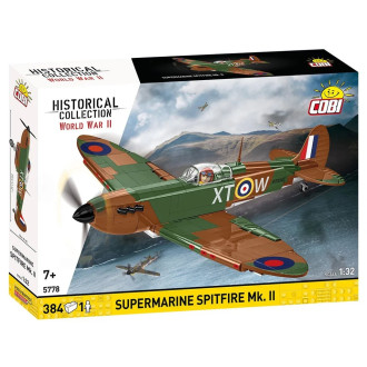 Cobi 5778 II WW Supermarine Spitfire Mk.II, 1:32, 384 k, 1 f