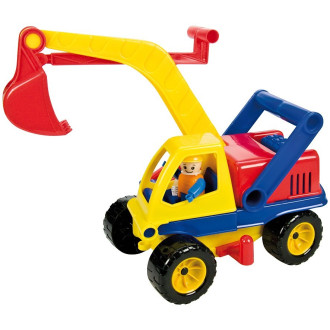 Lena 4151 - Plastový bagr, Barevný