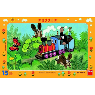 Dino deskové puzzle Krtek a mašinka
