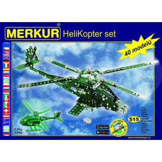 Merkur Helikopter Set, 515 dílů, 40 modelů