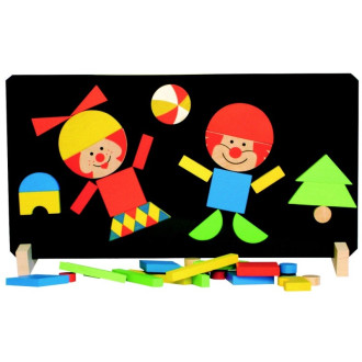 Detoa Magnetické puzzle Klauni