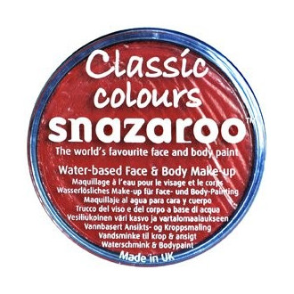 Snazaroo barva na obličej 18 ml. - Červená, Bright Red