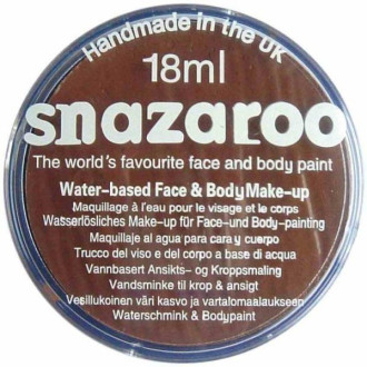 Snazaroo barva na obličej 18 ml. - Hnědá tmavší