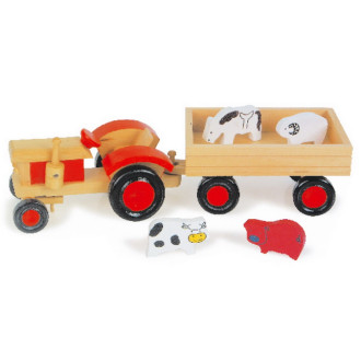 Small Foot Traktor se zvířaty