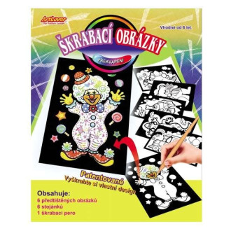 Artlover škrabací obrázky - překvapení- 6ks