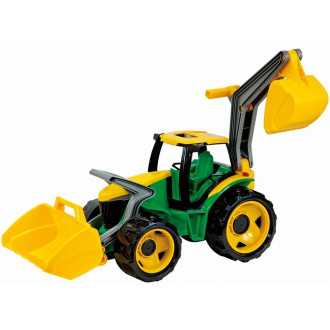 Lena 2080 Traktor s bagrem a přední lžící, Zelený