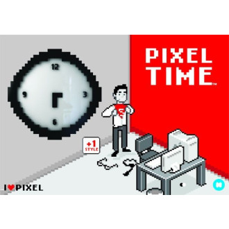 Hodiny Pixel nástěnné