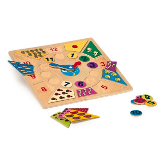 Small Foot Vkládací výukové puzzle nauč se hodiny
