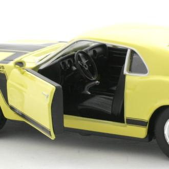 Welly Ford Mustang Boss 302 (1970) Žlutý 1:24
