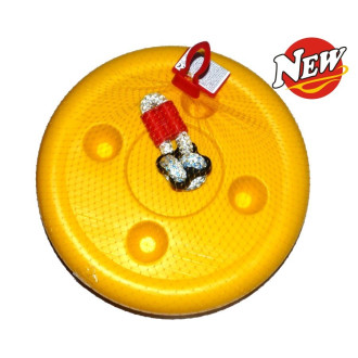 Houpací plastový disk, žlutý