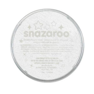 Snazaroo třpytivá barva na obličej 18 ml. - Bílá