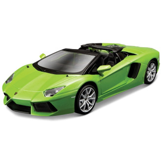Maisto Kit Lamborghini Aventador Roadster, metal zelená 1:24
