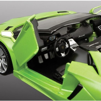 Maisto Kit Lamborghini Aventador Roadster, metal zelená 1:24