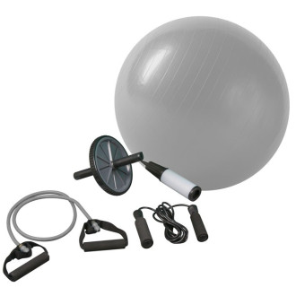 Fitness (sada) set pro posilování a rehabilitaci D46, Šedá